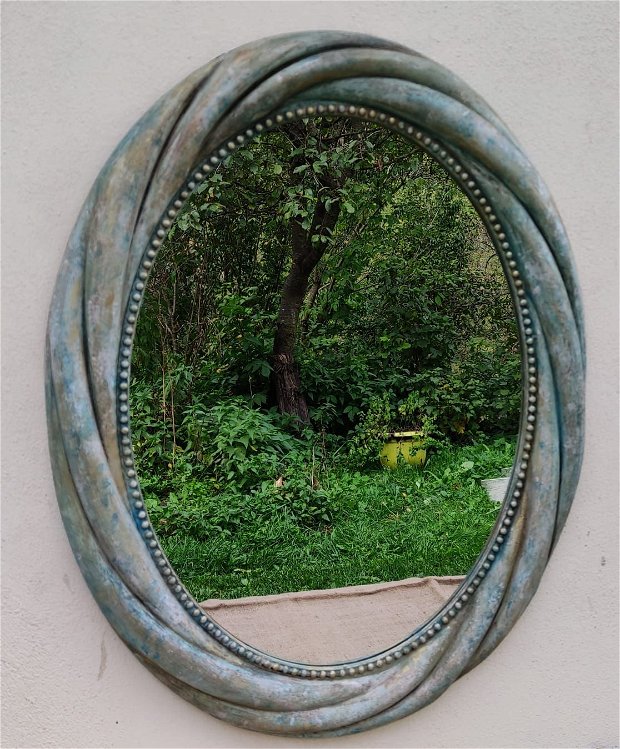 Oglinda ovala de perete,stil vintage