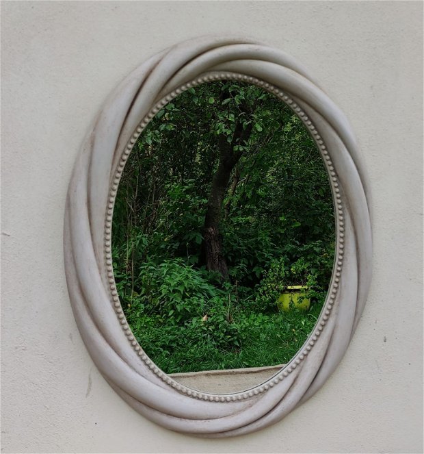 Oglinda ovala de perete,stil vintage