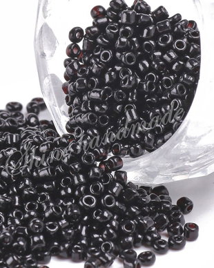 Margele de nisip negre, 4mm (20gr)