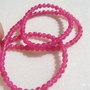Agate "deep rose" aprox 3 mm - sirag aprox 39 cm fara inchizatoare