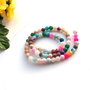 Agate frosted multicolore