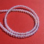 Agate alb - transparent aprox 3 mm - sirag aprox 38 cm fara inchizatoare