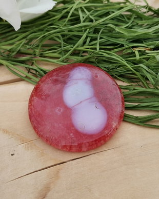 Pandant red druzy agat
