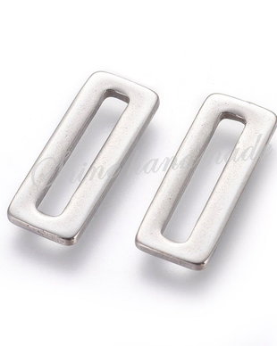 Link dretunghiular, otel inoxidabil, 20x8x1.5mm