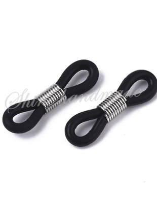 Silicon negru pentru ochelari, 20x5mm