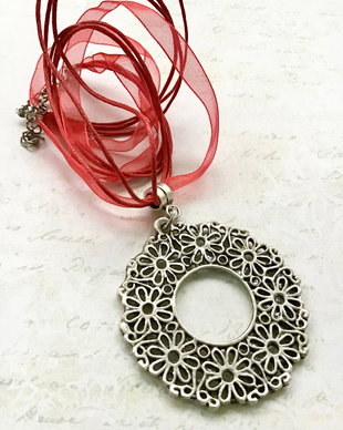 Colier MARTISOR zamac argintat