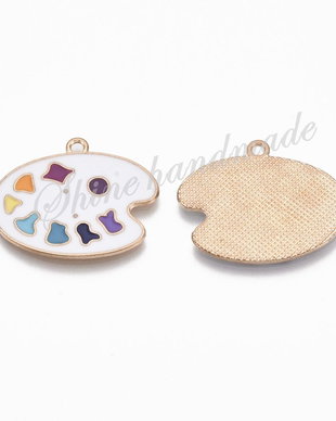 PRECOMANDA Pandantiv paleta de culori, 23x28x1.5mm