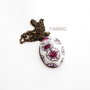 Cherry blossom - colier din lant cu pandantiv