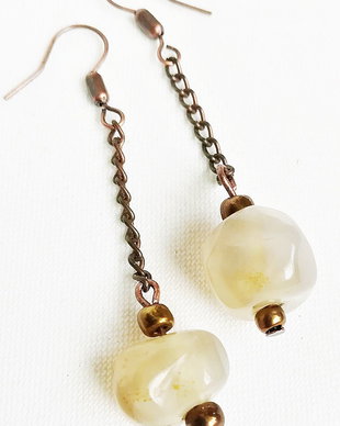 cercei cu agate freeform