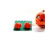 Halloween Pumpkins - set:pandnativ cu lant si cercei pe ureche