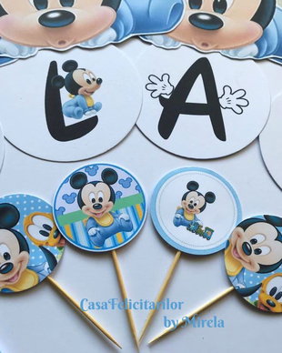 Toppers briose baby Mickey mouse/Betisoare Mickey mouse
