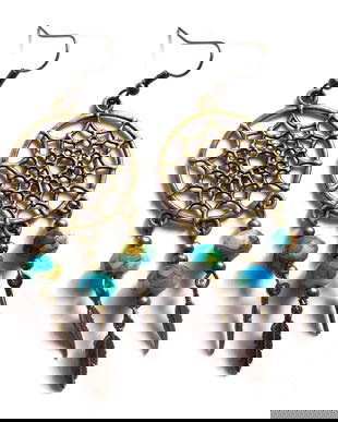 cercei Dreamcatcher cu cristale 39680