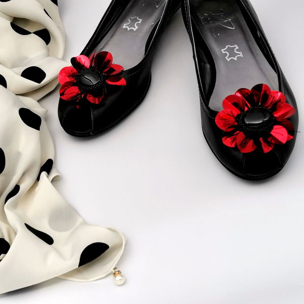 Accesorii pentru pantofi multifunctionale - Red Flowers