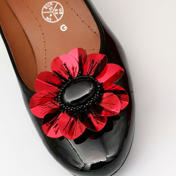 Accesorii pentru pantofi multifunctionale - Red Flowers