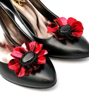 Accesorii pentru pantofi multifunctionale - Red Flowers