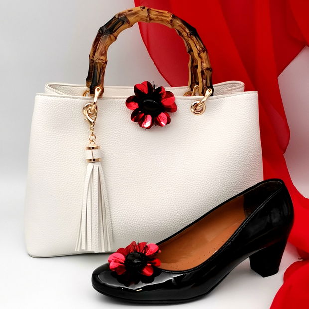 Accesorii pentru pantofi multifunctionale - Red Flowers