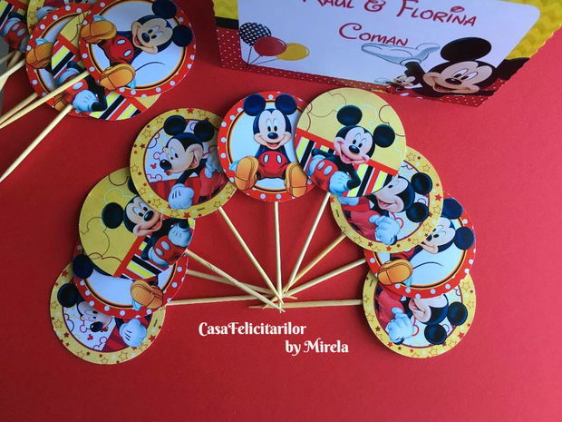 Toppers Mickey mouse cifra aniversara