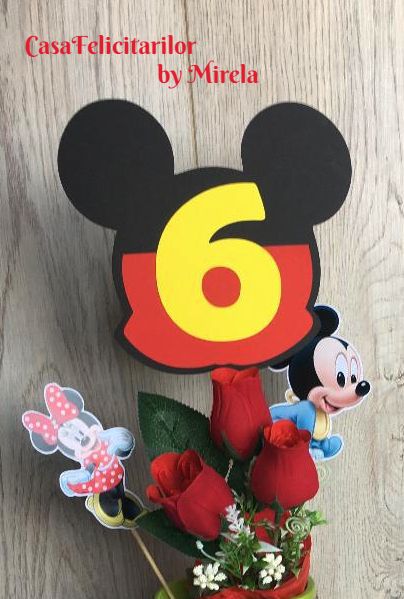 Toppers Mickey mouse cifra aniversara