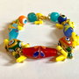 HAPPY COLOURS-lampwork,coral,agate