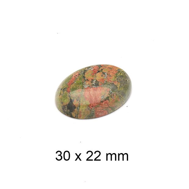 Cabochon Unakite, 30 x 22  mm, A705