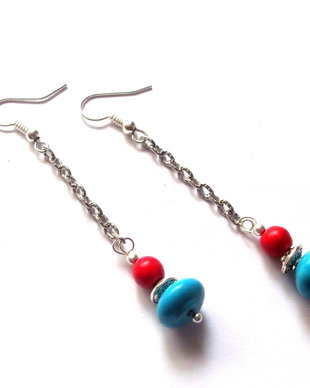 cercei howlite si turcoaz 39800