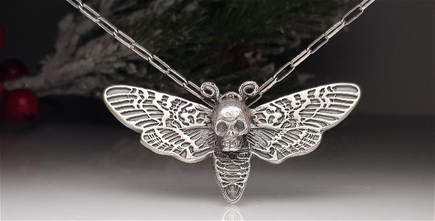 Pandantiv fluture din argint ''Atropos''