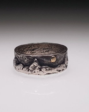 Inel cu textura bruta ''Inner balance''