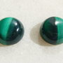 (2 bucati) Cabochon malachit natural aprox 10x4.5 mm