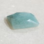 Cabochon fatetat dreptunghiular (pernuta) din aquamarin aprox 10x8x3.5 mm
