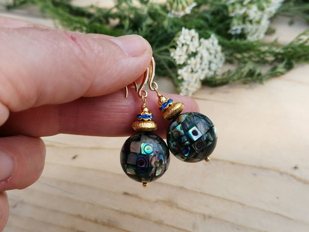 Cercei paua shell