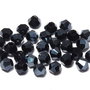 Cristale din sticla, biconice, 4 mm, electroplacate, hematit