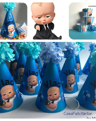 Coif petrecere Baby boss personalizabil