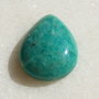 Cabochon lacrima din amazonit rusesc aprox 24x17.5x6.5 mm