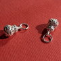 Wu lou din argint .925 aprox 7x12 mm (16 mm cu anoul)