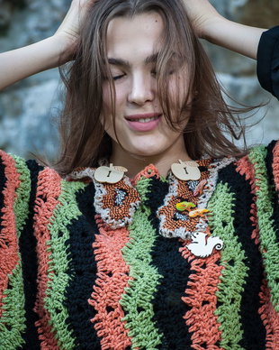 Poncho  puzzle de toamnă