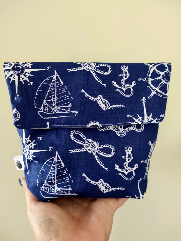 Snackbag lavabil pentru gustari - nautical