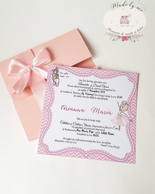 Invitatie botez balet