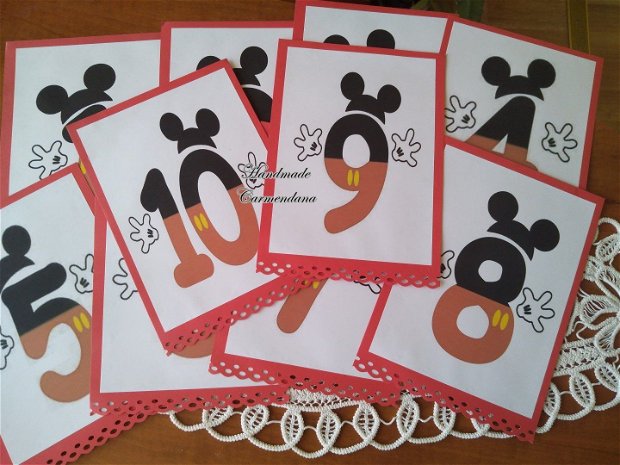 Cifre Minnie si Mickey