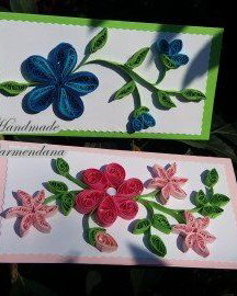 Felicitare / plic de bani quilling