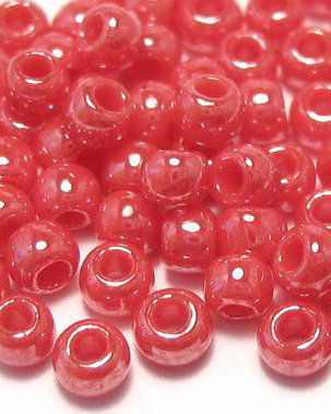 Margele TOHO, 8/0, Opaque-Lustered Cherry-10 grame