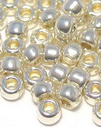 Margele TOHO, 8/0, PermaFinish - Galvanized Aluminum-10 grame