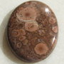 Cabochon poppy jasper aprox 36.5x27x6 mm