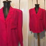 OSCAR DE LA RENTA BLUZA MATAASE NATURALA FUCSHIA