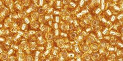 Margele TOHO, 11/0, Silver-Lined Med Topaz-10 grame