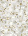 Margele TOHO, 11/0, Silver-Lined Milky White-10 grame