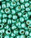 Margele TOHO, 11/0, PermaFinish - Galvanized Green Teal-10 grame