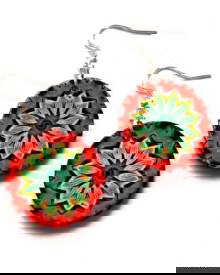 cercei lemn mandala 39568