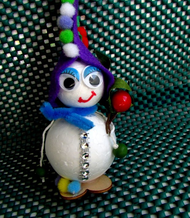 Ornamente Craciun  Elfa Violeta  CR 0026