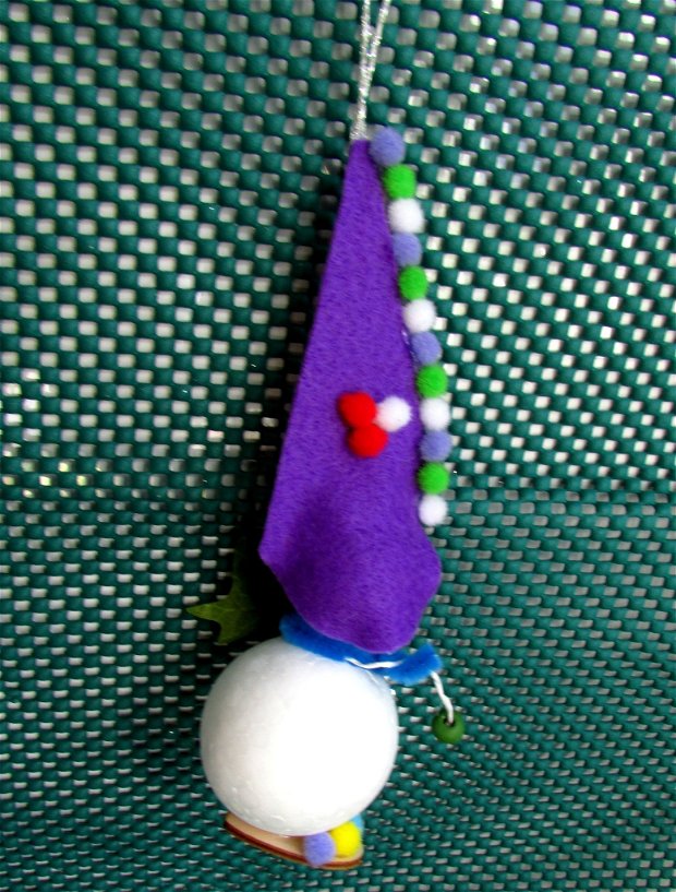 Ornamente Craciun  Elfa Violeta  CR 0026