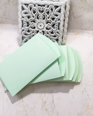 Set 25 pliculete verde menta - pastel